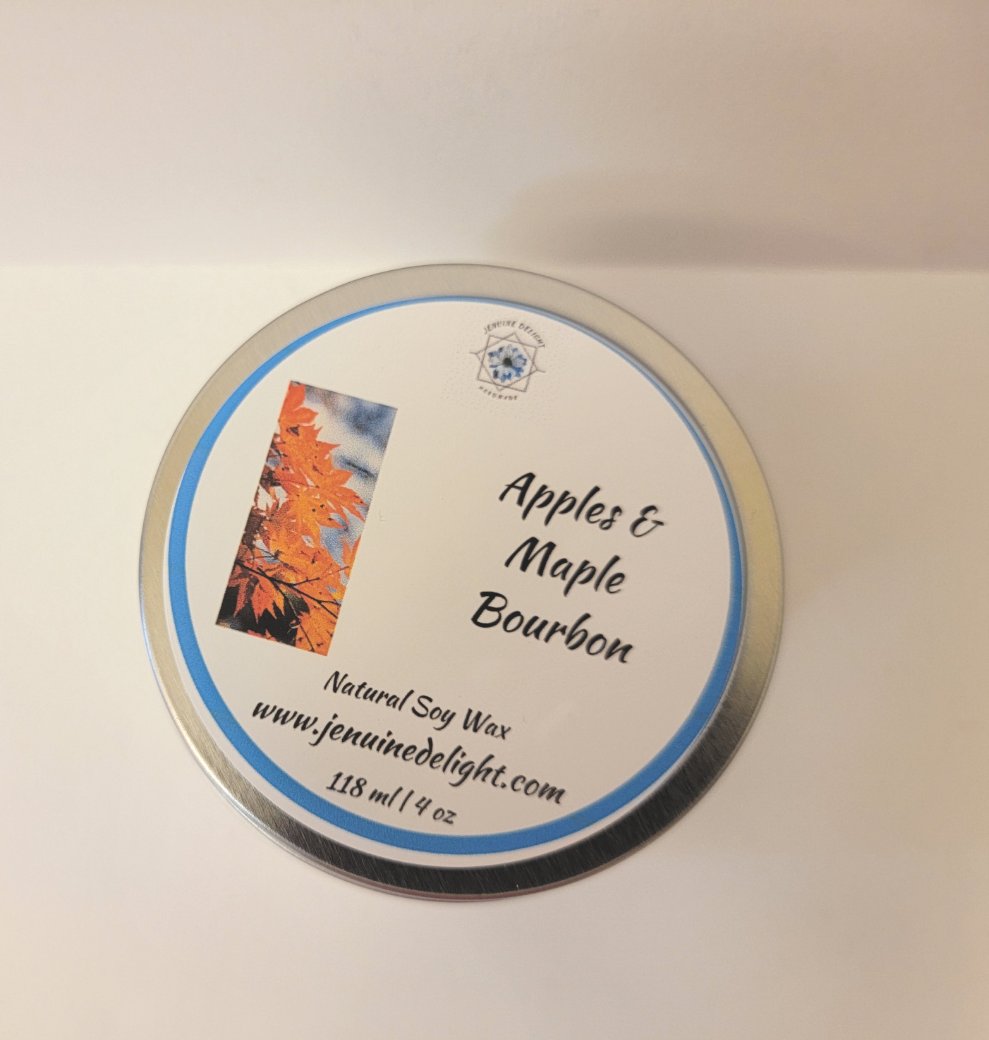 Apples and Maple Bourbon Candle