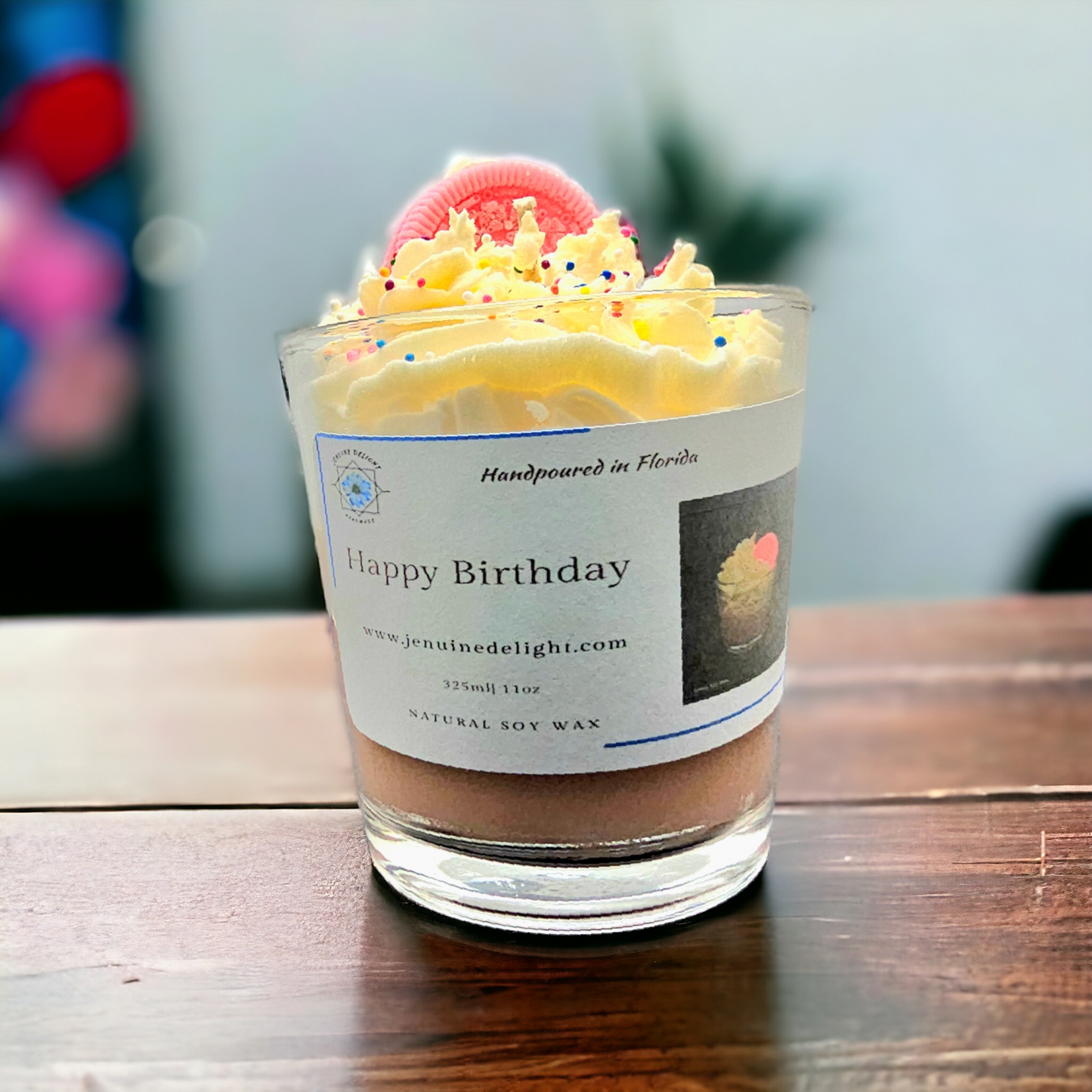 Happy Birthday 10 ozs soy candle