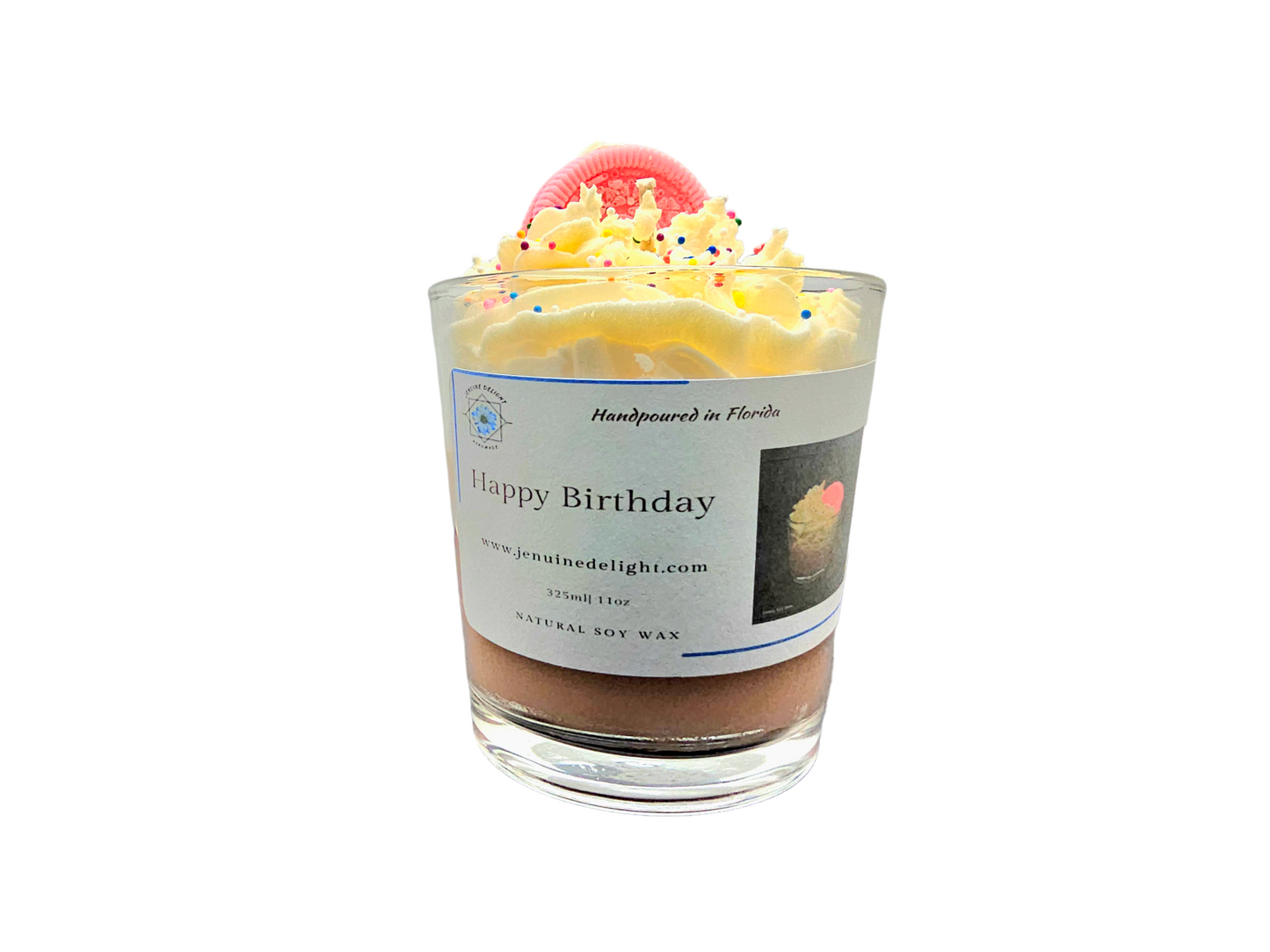 Happy Birthday 10 ozs soy candle