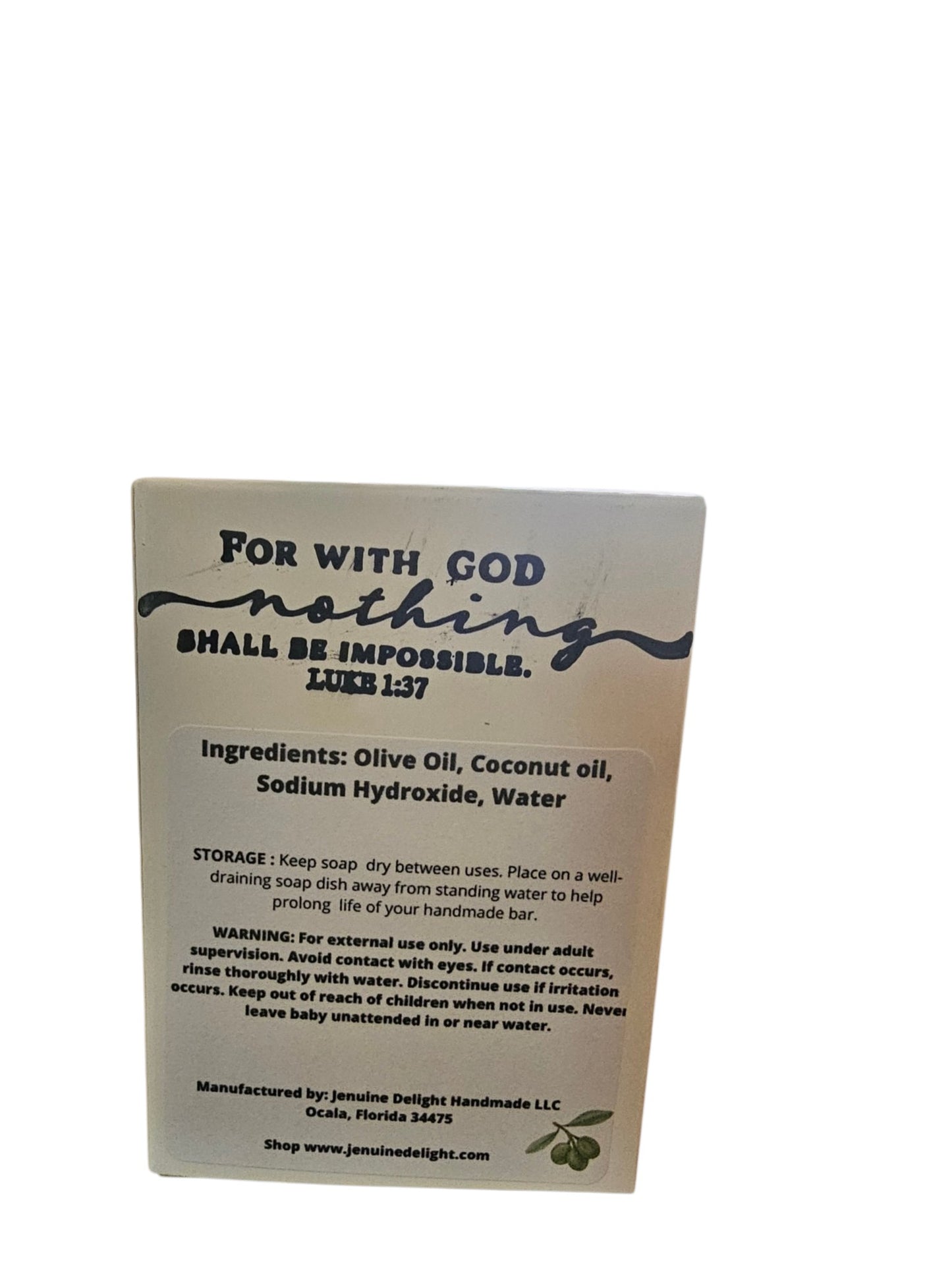 Pure Castile Soap Bar – Handmade Olive Oil Soap | 4.9 oz