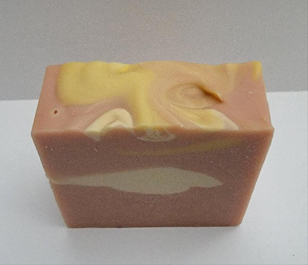 This handcrafted soap is made with all-natural plant base oil and butter.  It leaves your body feeling terrific Fall in love with the sweet and soft mix of coconut, candy apple, raspberry, red currant, tulip, fressia, heliotrope, rose, cashmere musk, vanilla and amber. 